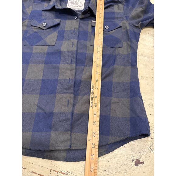Dixxon Flannel Co. O-Dark-30 Navy Plaid Flannel Shirt S - Picture 7 of 7
